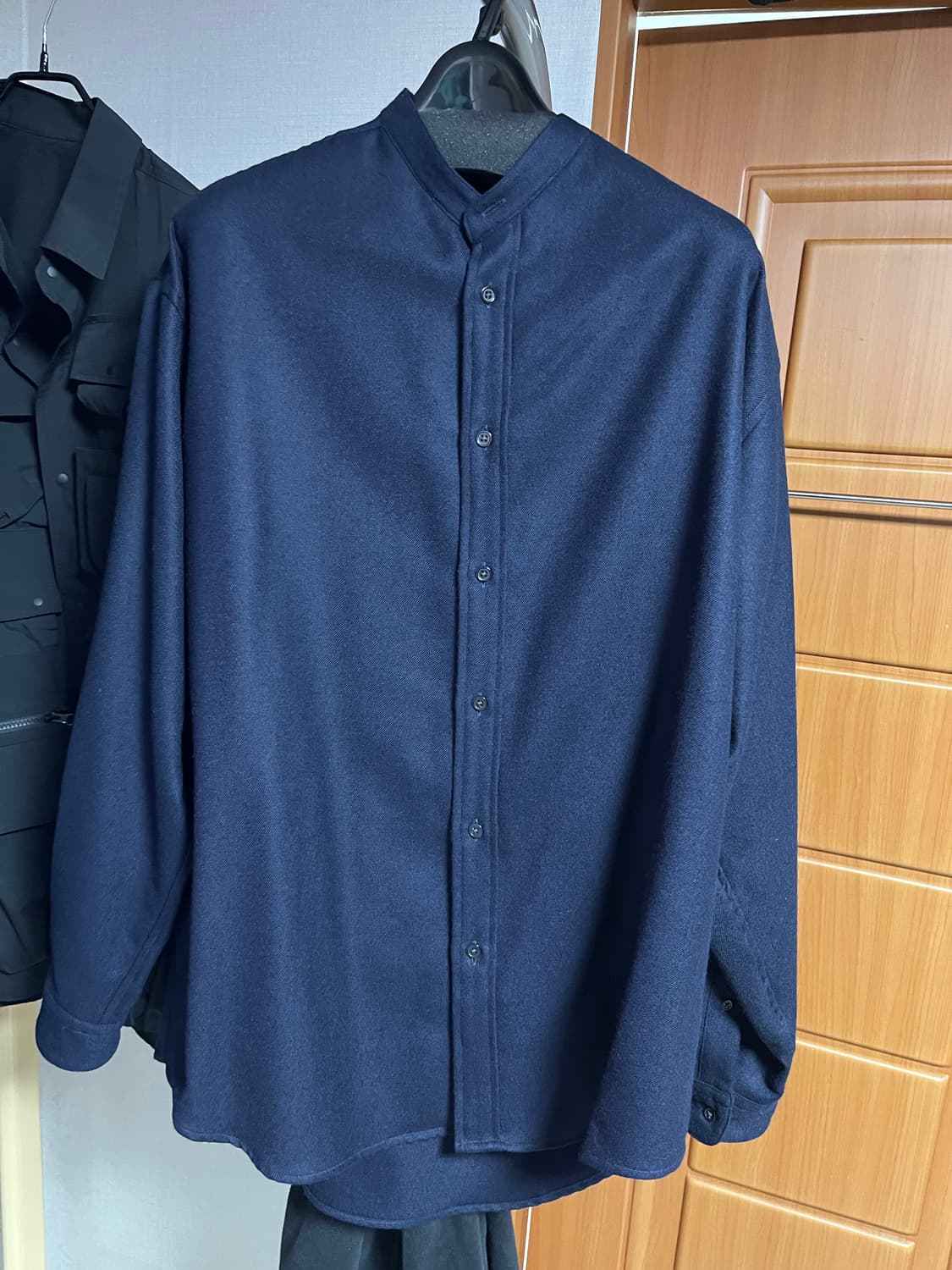 마카웨어 마카 marka 라이트울 차이나넥 셔츠 네이비3 상품이미지1