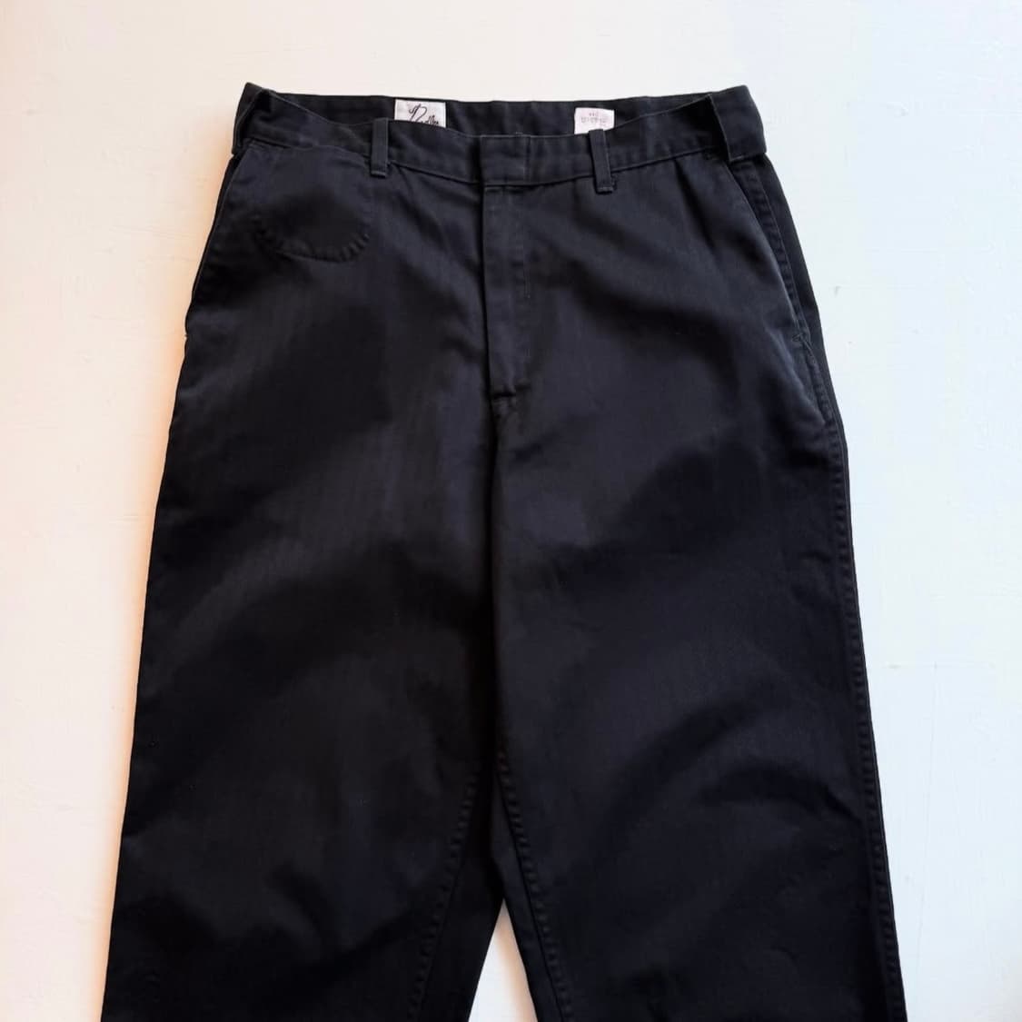 니들스 와이드 스트레이트 블랙 트라우저 상품이미지1