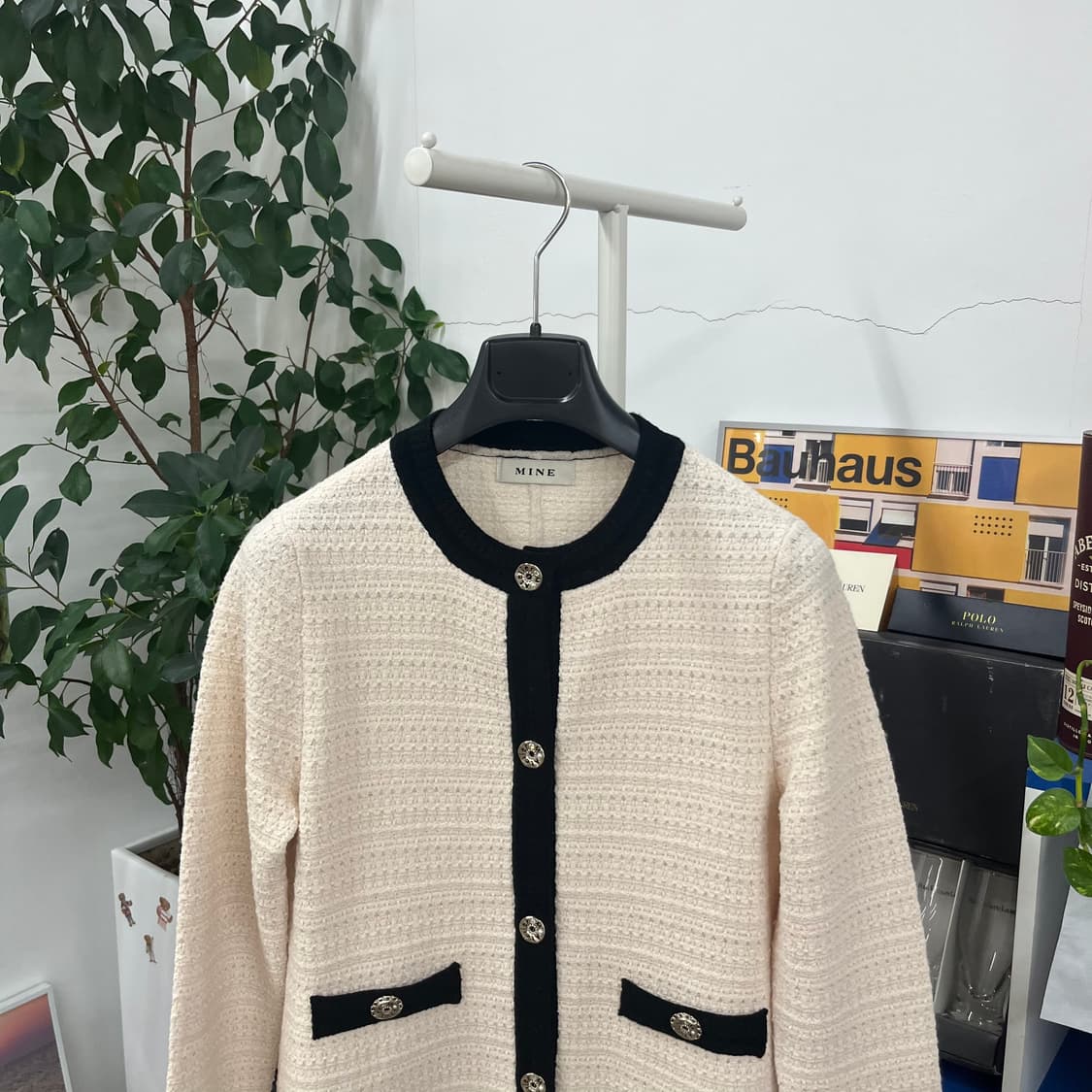 마인 트위드 원피스 가디건 F(90) 상품이미지2