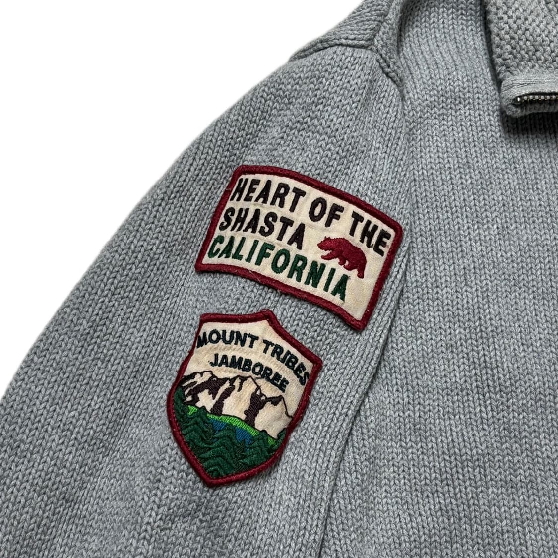 Avirex 아비렉스 성조기 니트 집업 상품이미지4