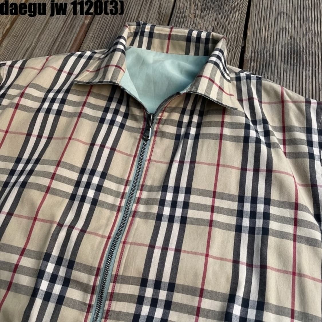 버버리 양면 자켓 이염많음 상품이미지3