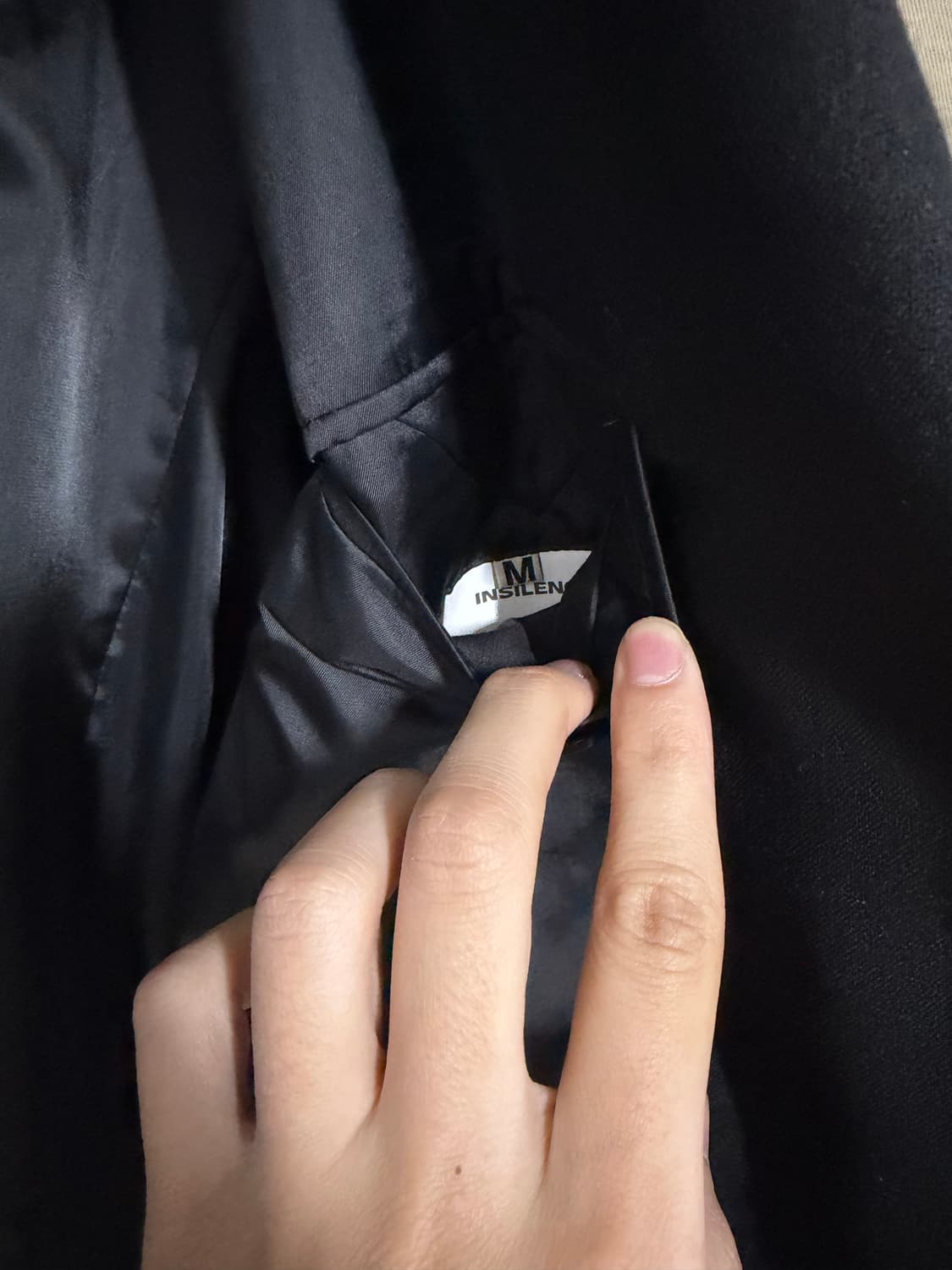 인사일런스 커브드 라인 울 블레이저 상품이미지6