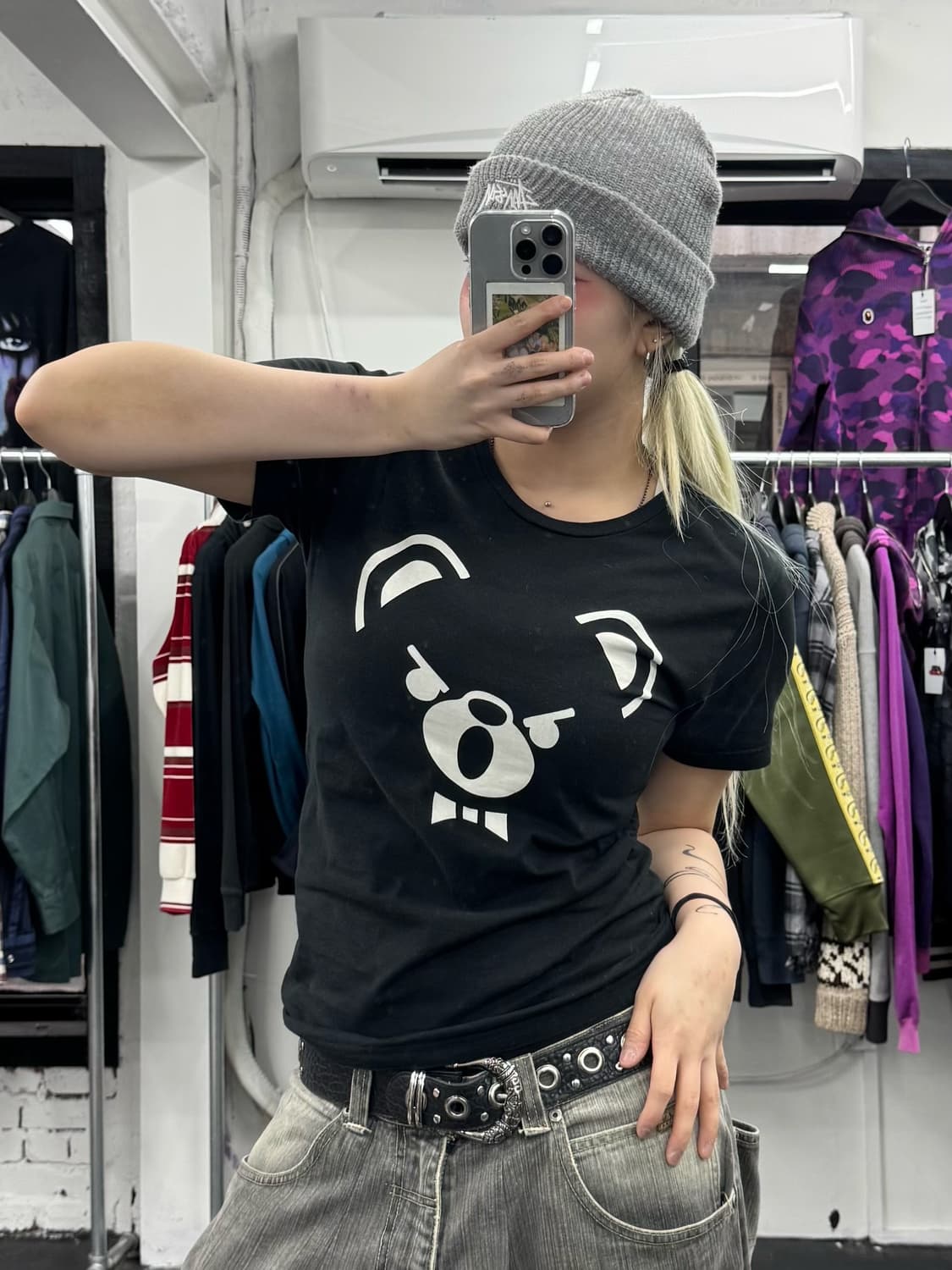 히스테릭 글래머 퍽베어 티셔츠 상품이미지4