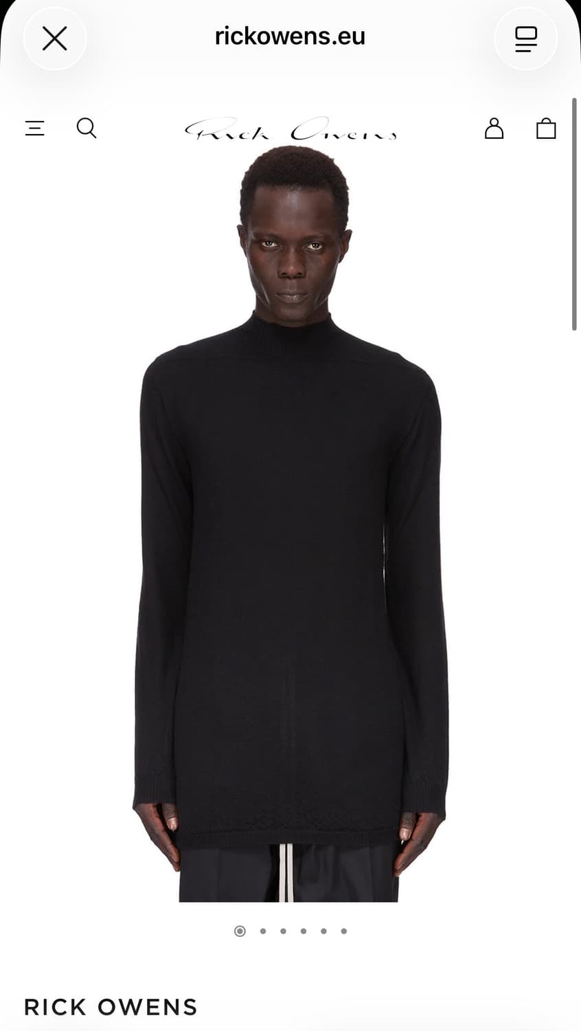 Rick Owens 2019SS 메인라인 코튼 니트 상품이미지2