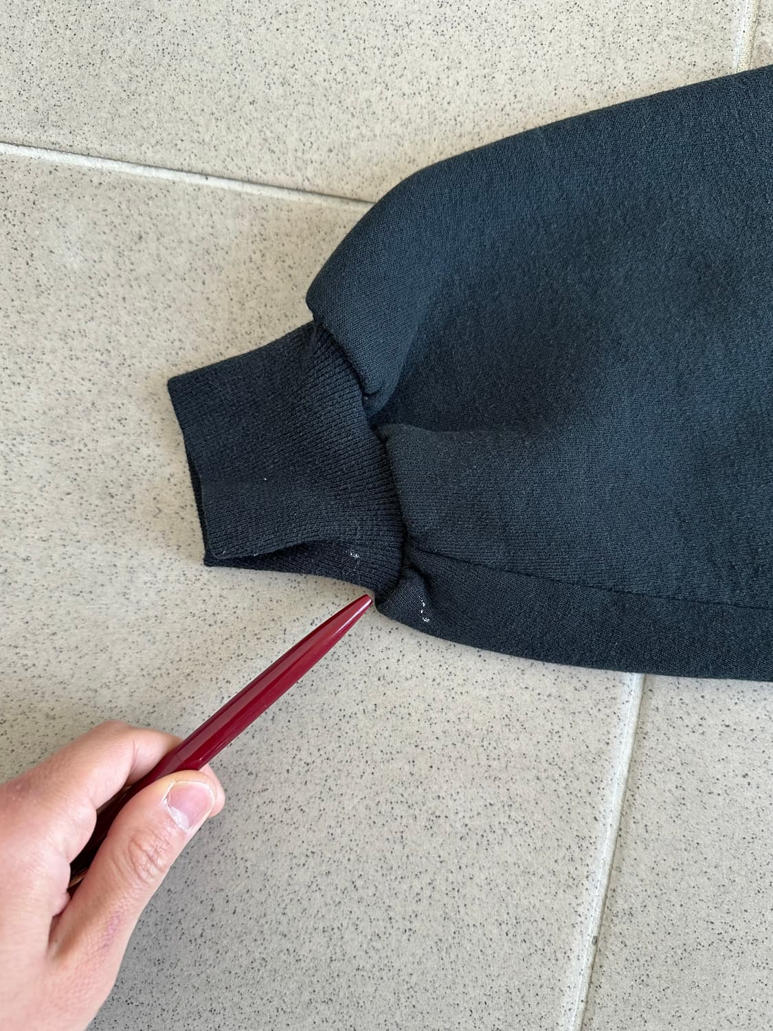 90s 빈티지 러셀 스웻셔츠 블랙 XL USA 상품이미지7