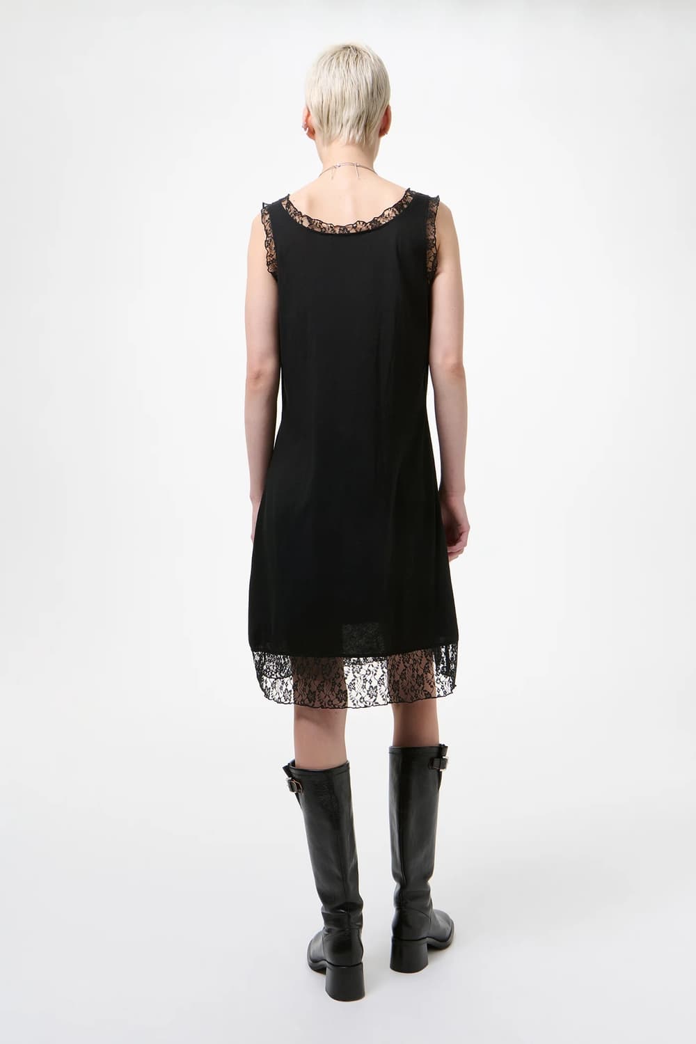 [34,36]아워레가시 26ss DAWN 레이스 드레스/블랙 상품이미지4