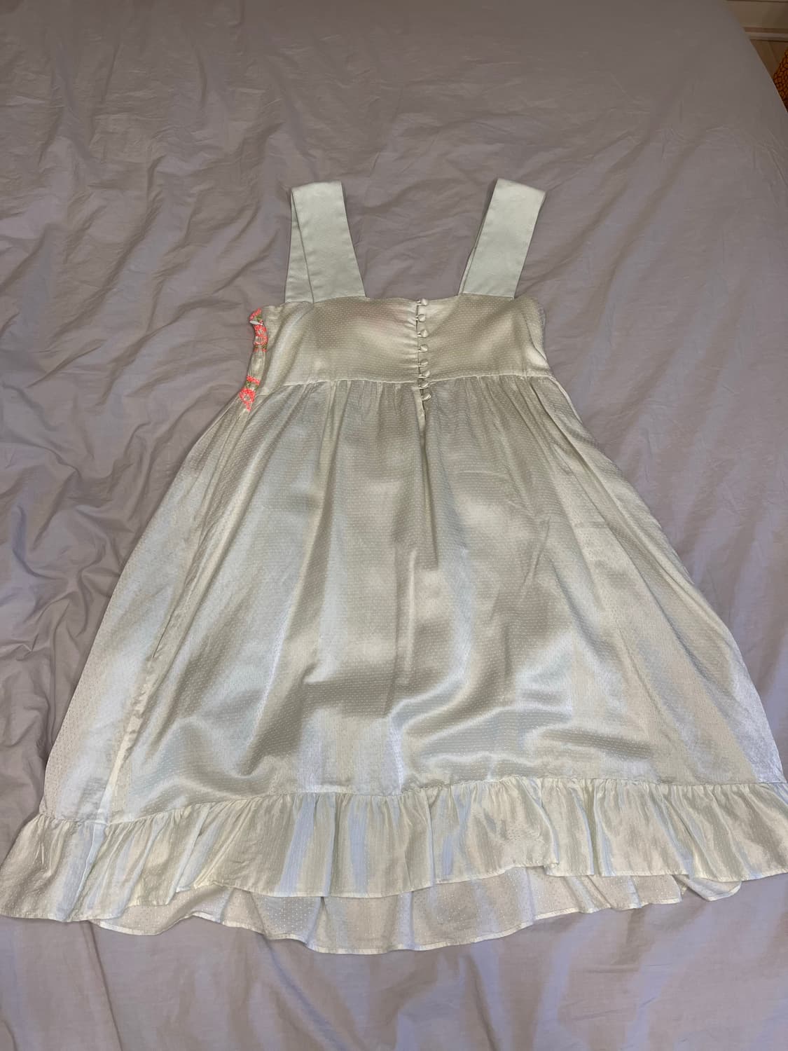 Manoush 마누슈 민트 로즈 가든 자수 프릴 원피스_38 사이즈 상품이미지4