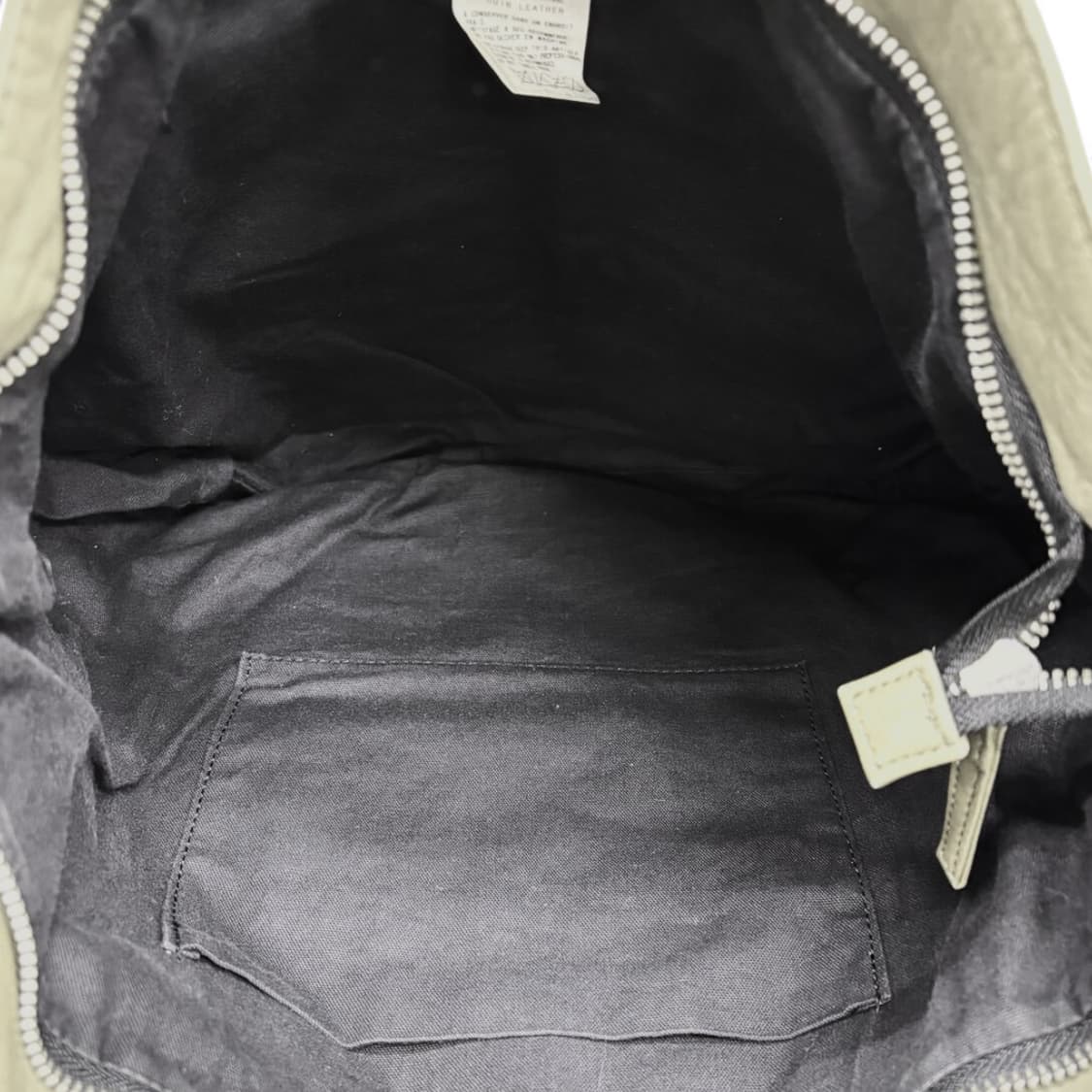 요지 야마모토 와이즈 송아지 가죽 토트백 카키 상품이미지8