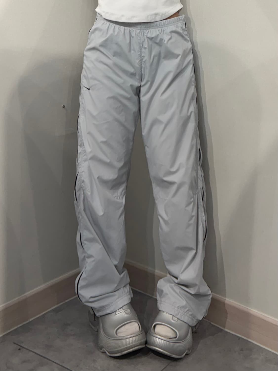 M 00s 나이키 스우시 빈티지 나일론 트레이닝 팬츠  상품이미지1