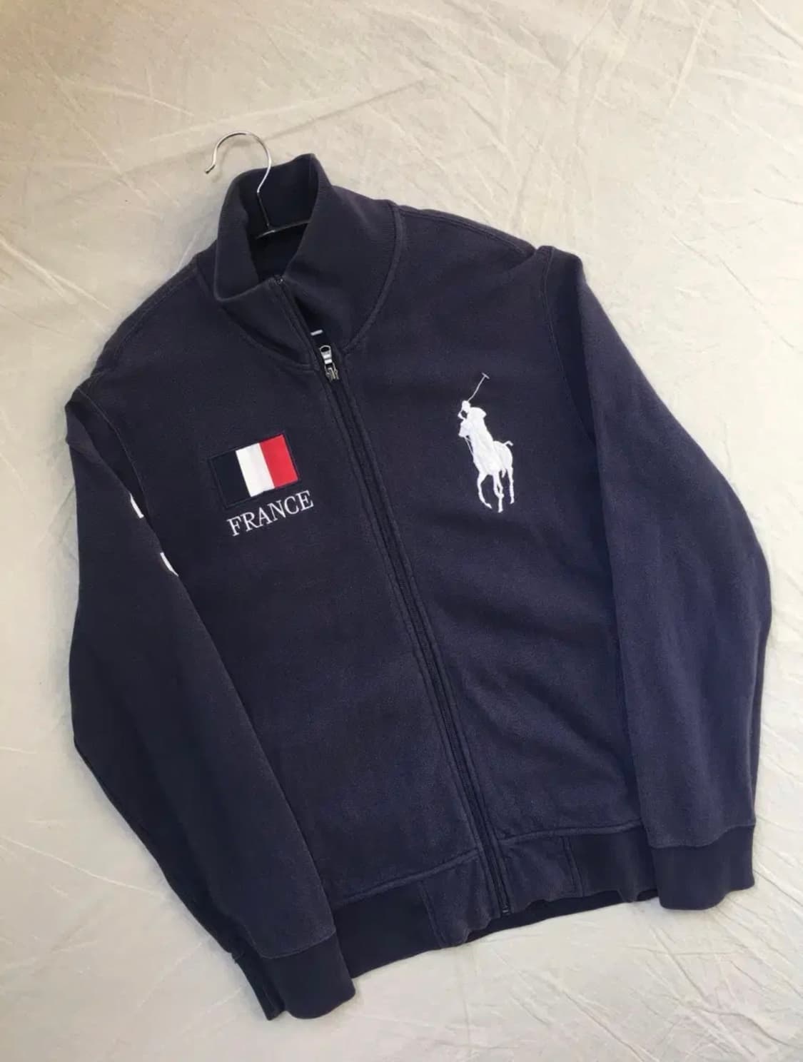 (희귀매물!!!)폴로 프랑스 국기 3로고 빅포니 집업 상품이미지2