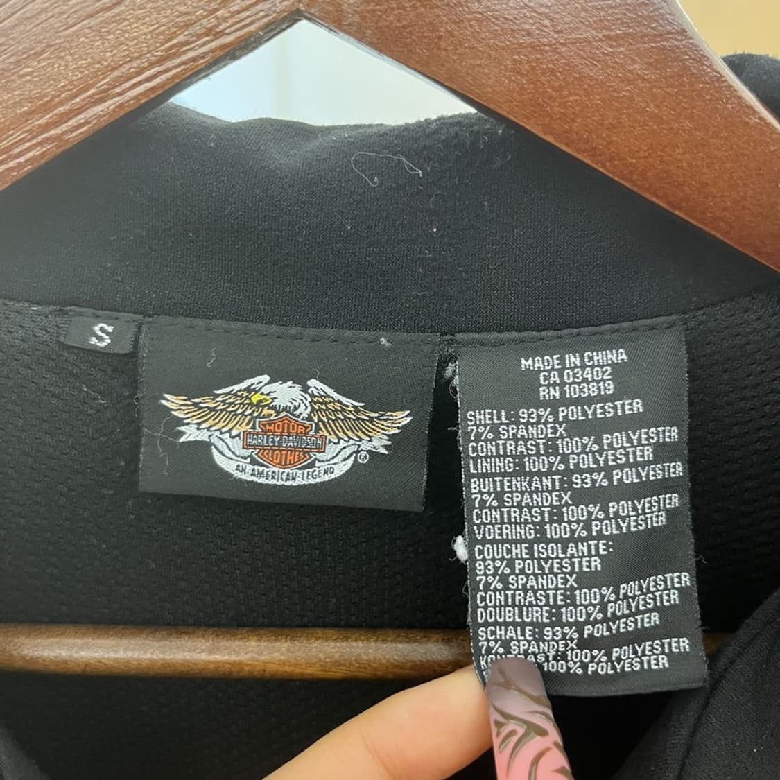 할리 데이비슨 올드스쿨 스트릿 모터사이클 레이싱 집업 S C11663 상품이미지5
