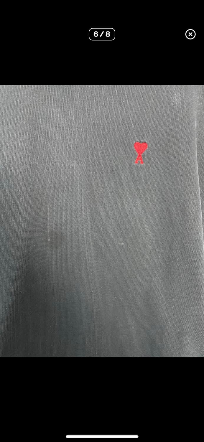 아미 하트로고 블랙 맨투맨 A3435 상품이미지6