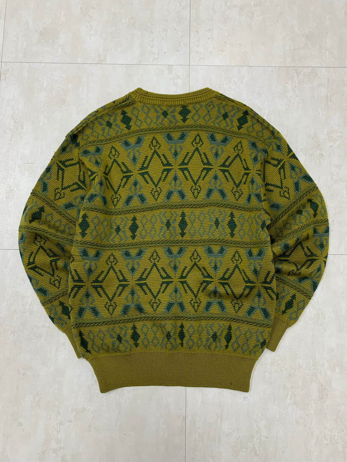 Visavis 카키 패턴 니트 #226 상품이미지5