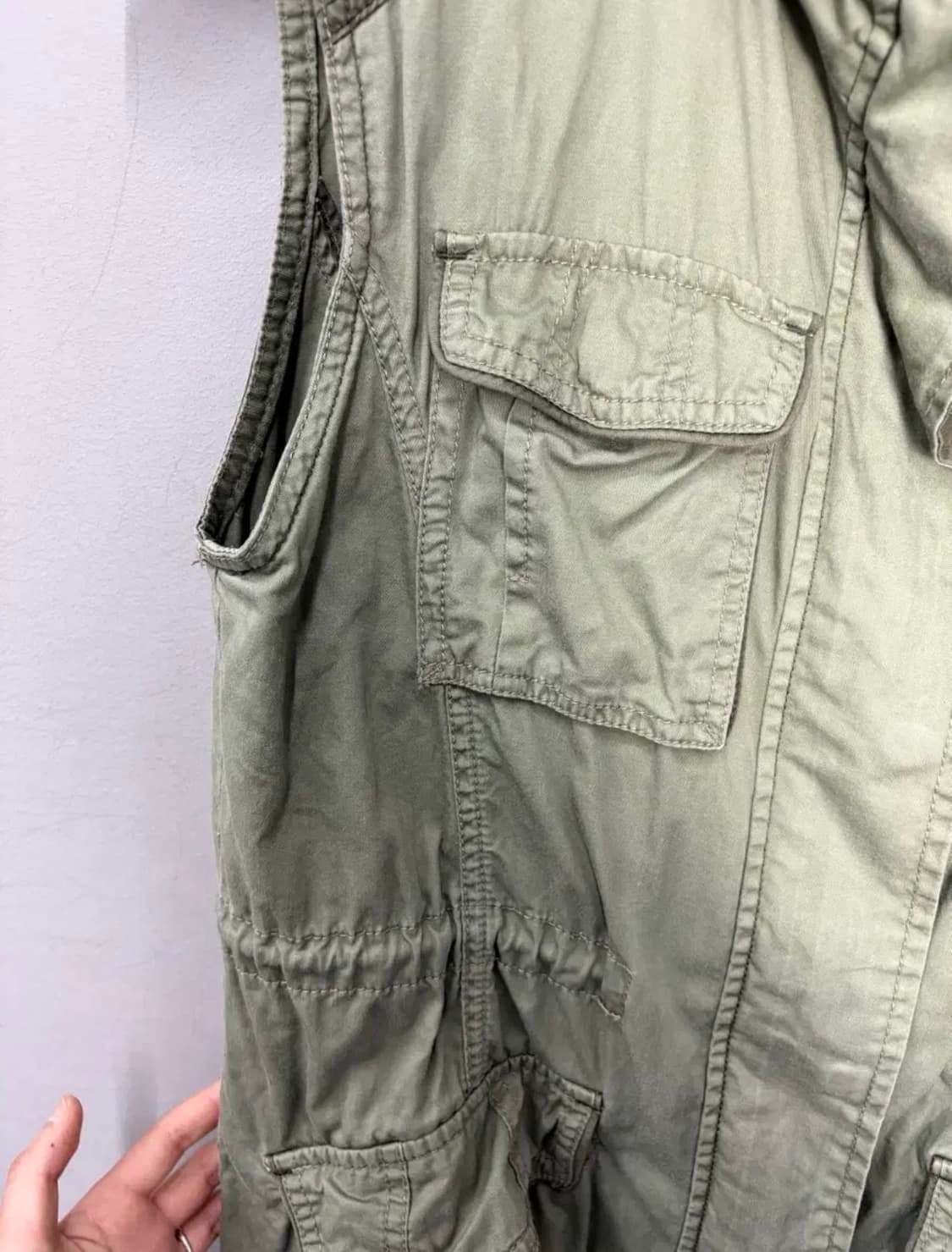 REIZ JEANS 빈티지 유일리티 밀리터리 포켓 베스트 H3056 상품이미지4
