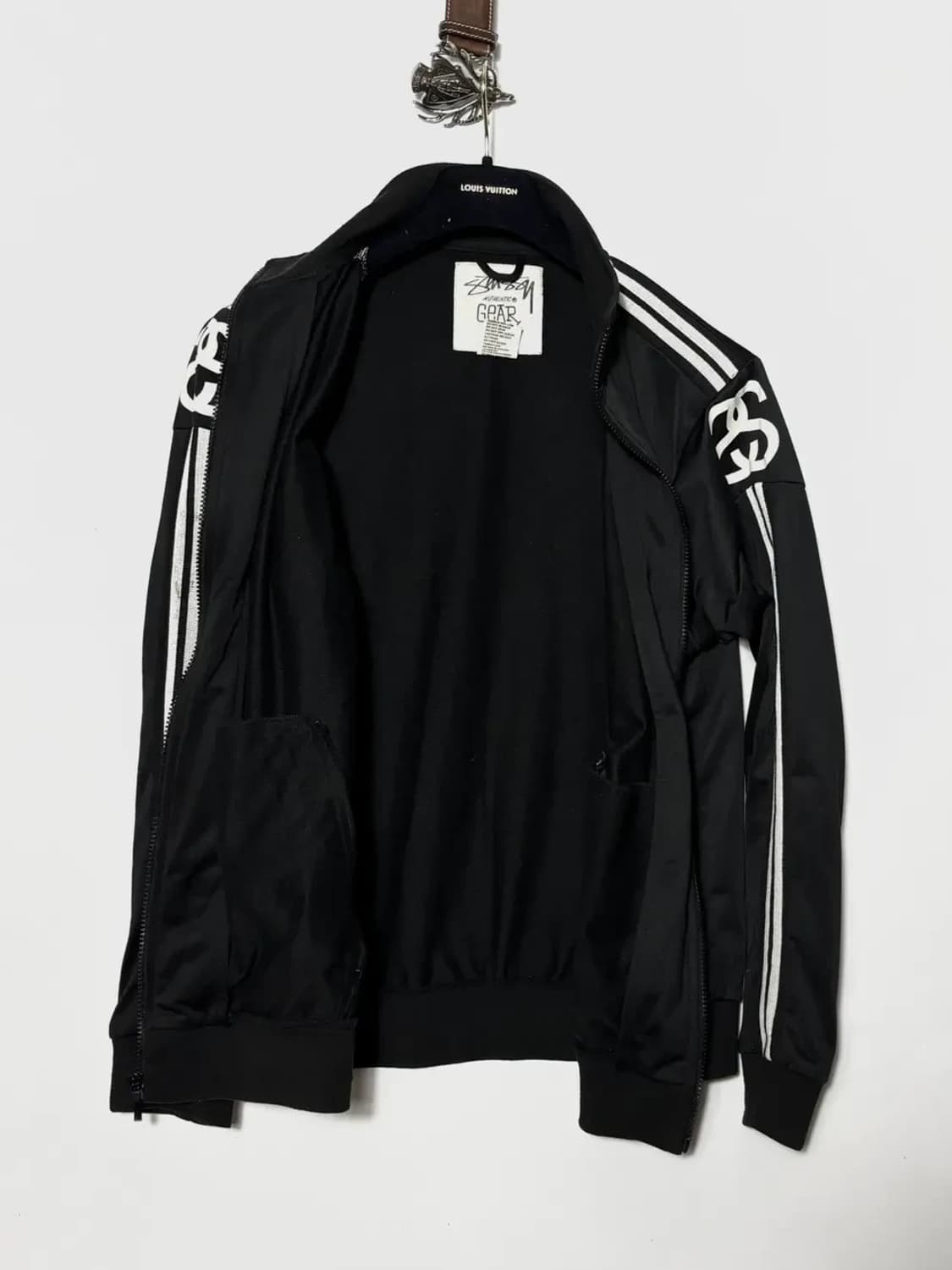 스투시 올드스쿨 트랙탑 져지 블랙 상품이미지4