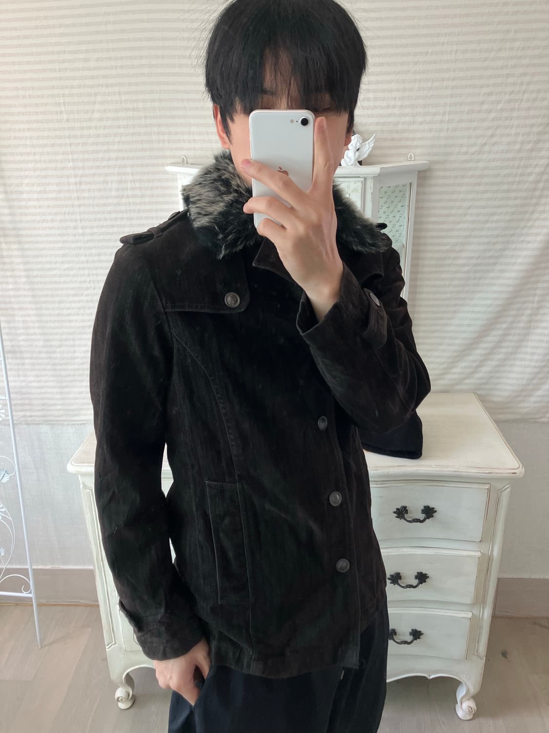 빈티지 레이스 블랙 니트 772 y2k 모리 스트릿 갸루 펑키 일본빈티지 상품이미지6