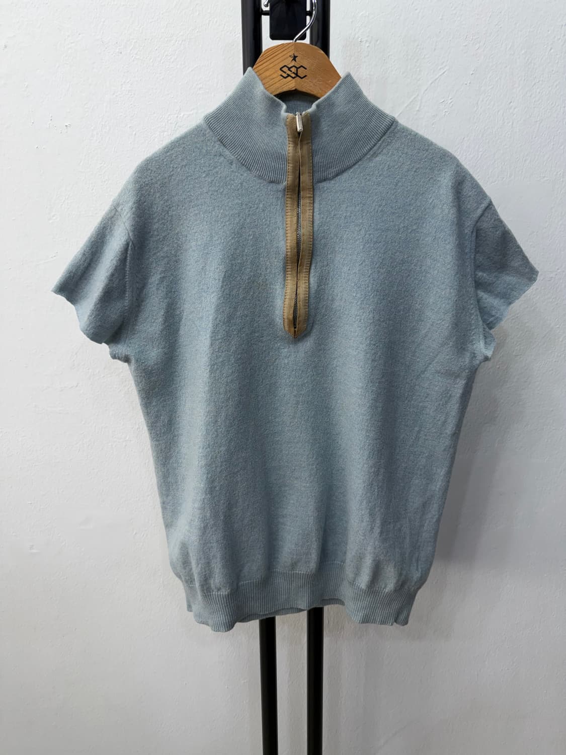 정품) 에르메네질도 제냐 여성 하프집업 니트 XL 상품이미지1