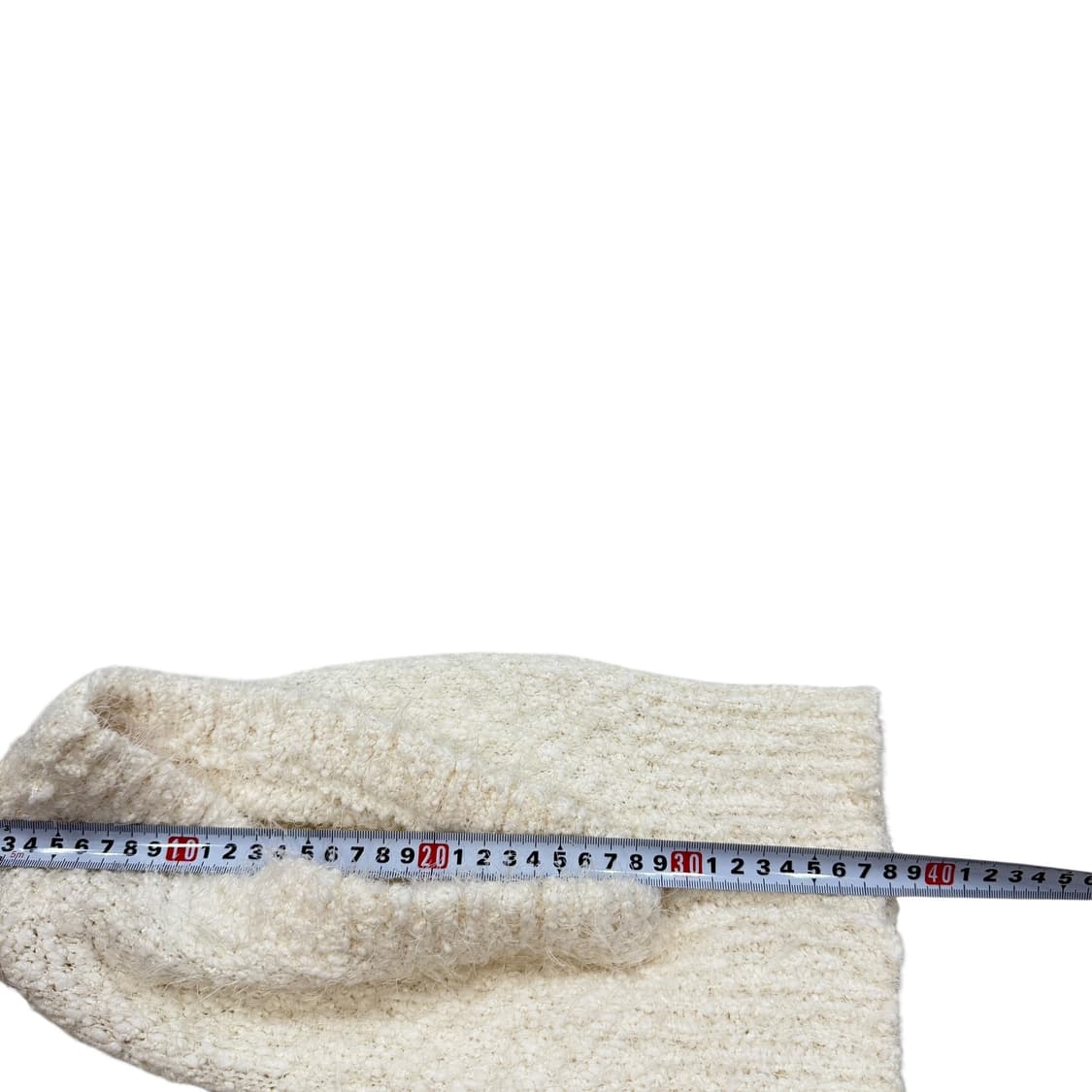 인사일런스 우먼 윈터 부클 바라클라바 모자 아이보리 상품이미지8