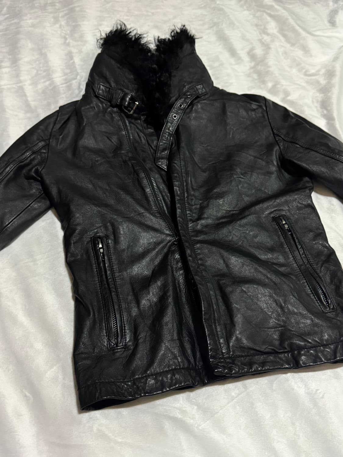 00's Shellac Sheep fur rider jacket 상품이미지3