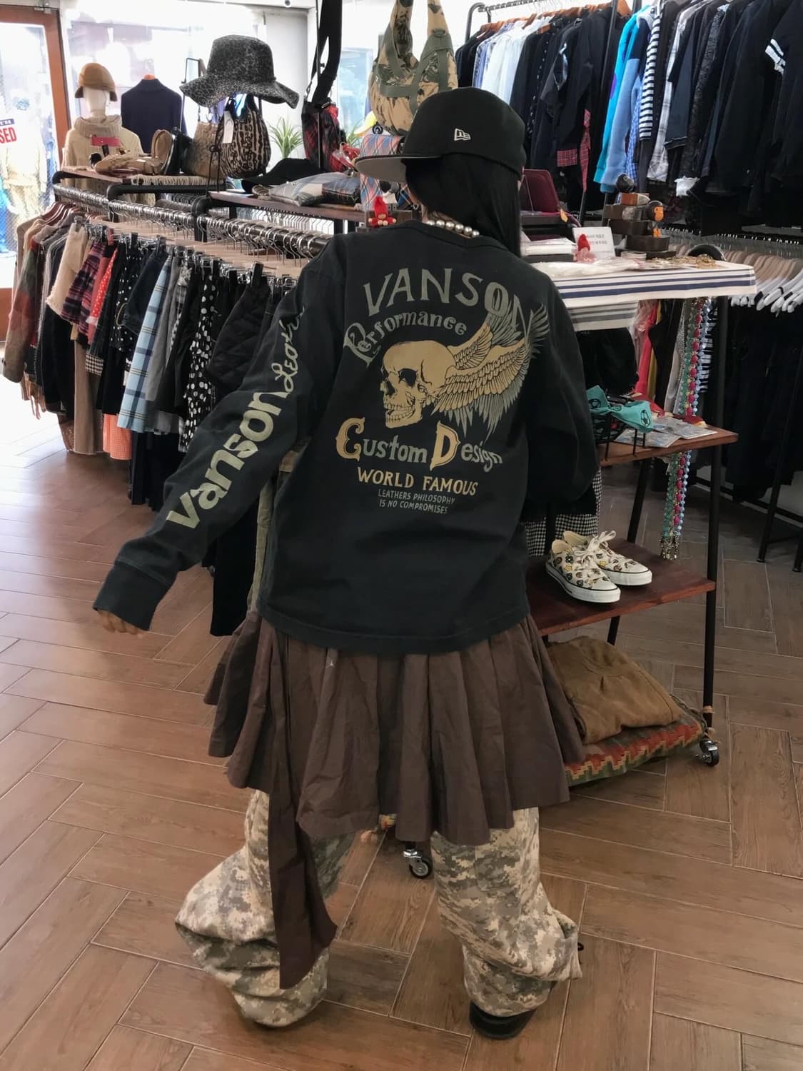 Vanson Skull Printing L/S  상품이미지1