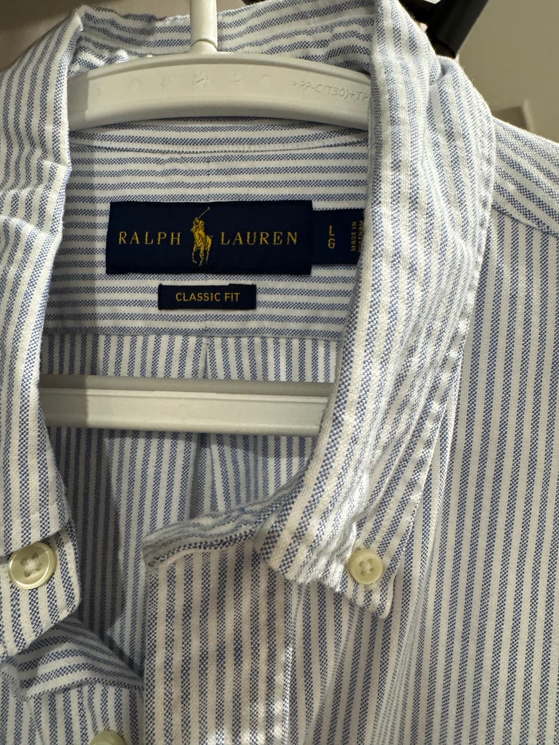 폴로 스트라이프 셔츠 라지 상품이미지2
