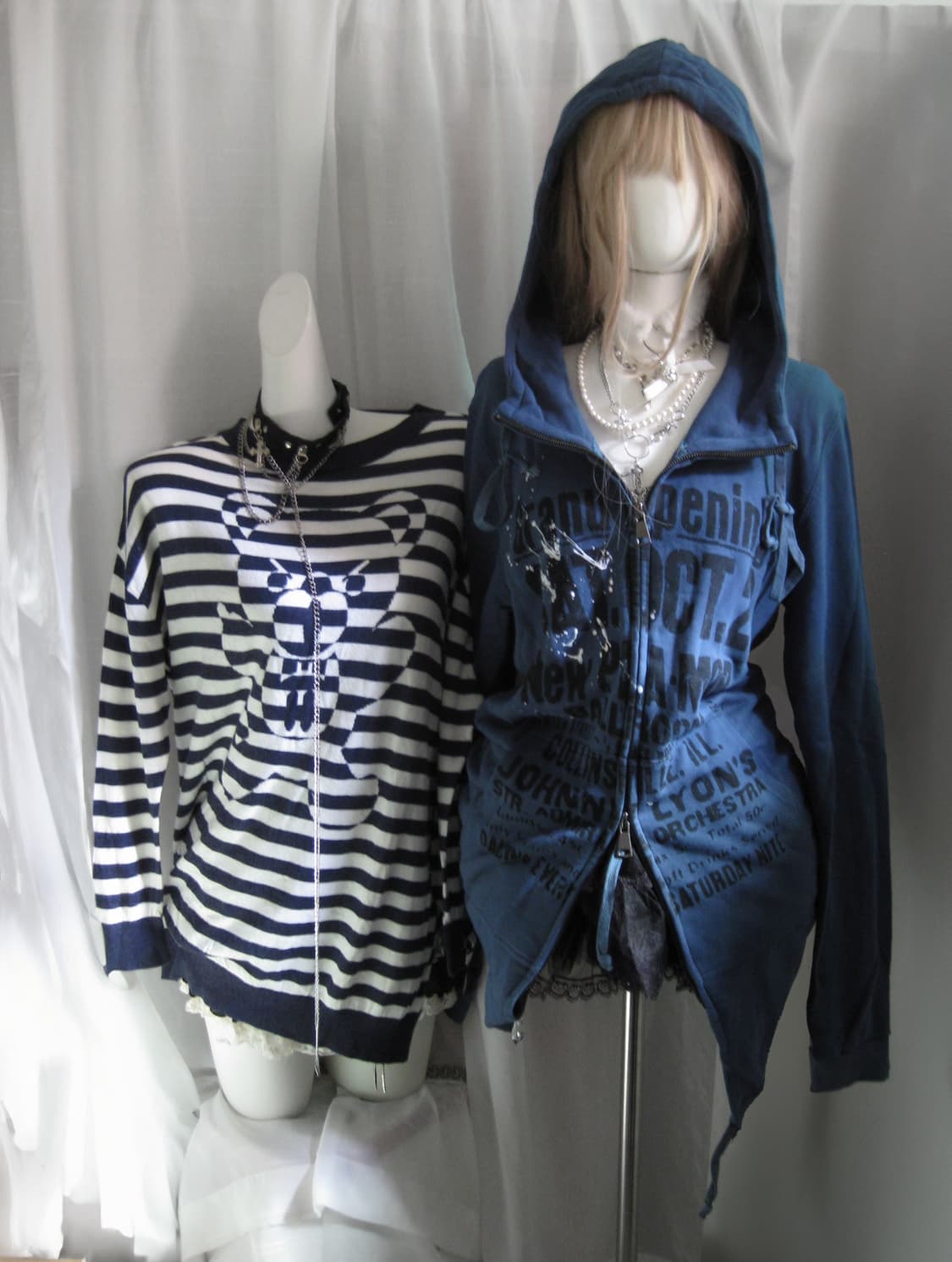 Punk 2-way zip-up 펑크 집업 상품이미지1