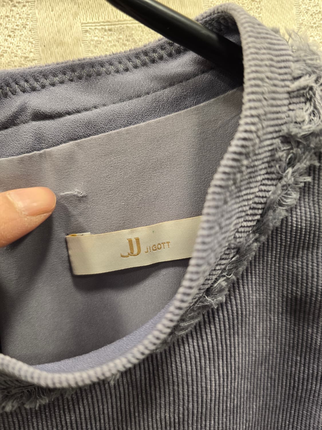 지고트 회색 코듀로이 원피스 S (55) 상품이미지6