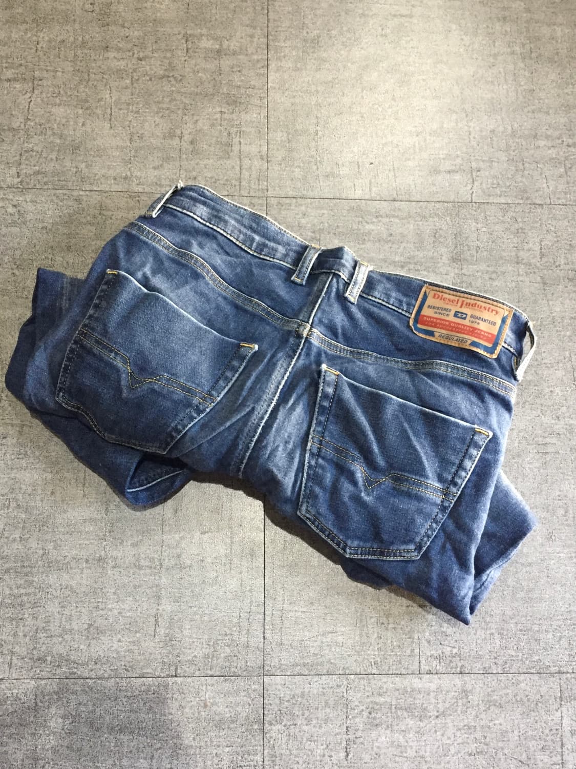 Diesel 디젤 핀터깔y2k 올드스쿨스트릿 오렌지라벨 워시드 데님팬츠 상품이미지2