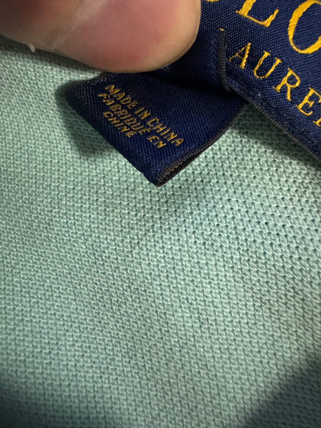 여성 폴로 랄프로렌 PK 반팔 카라 티셔츠 Xs 키즈 민트 상품이미지4