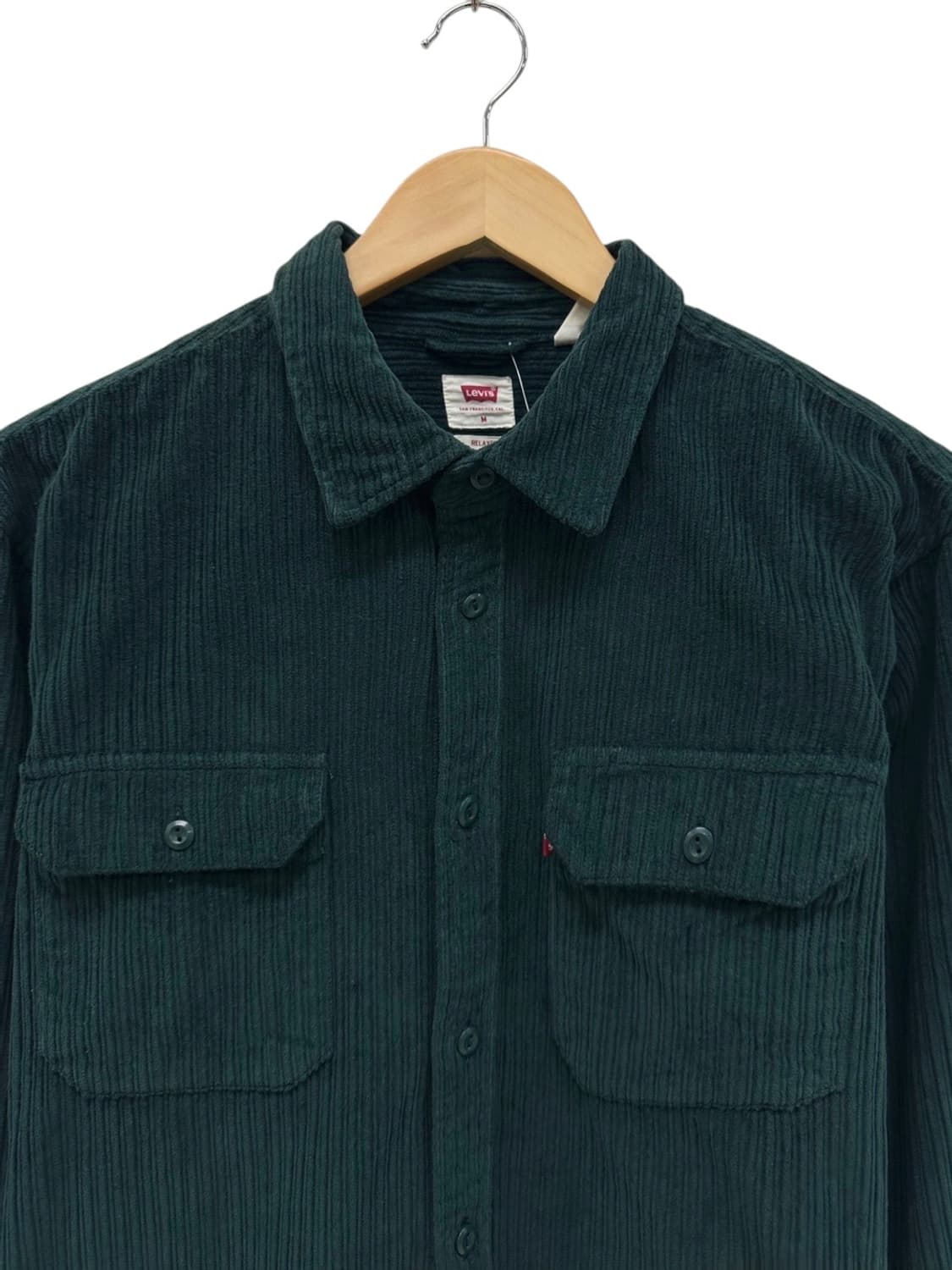 리바이스 코듀로이 골덴셔츠 그린 새상품 (M) 상품이미지2