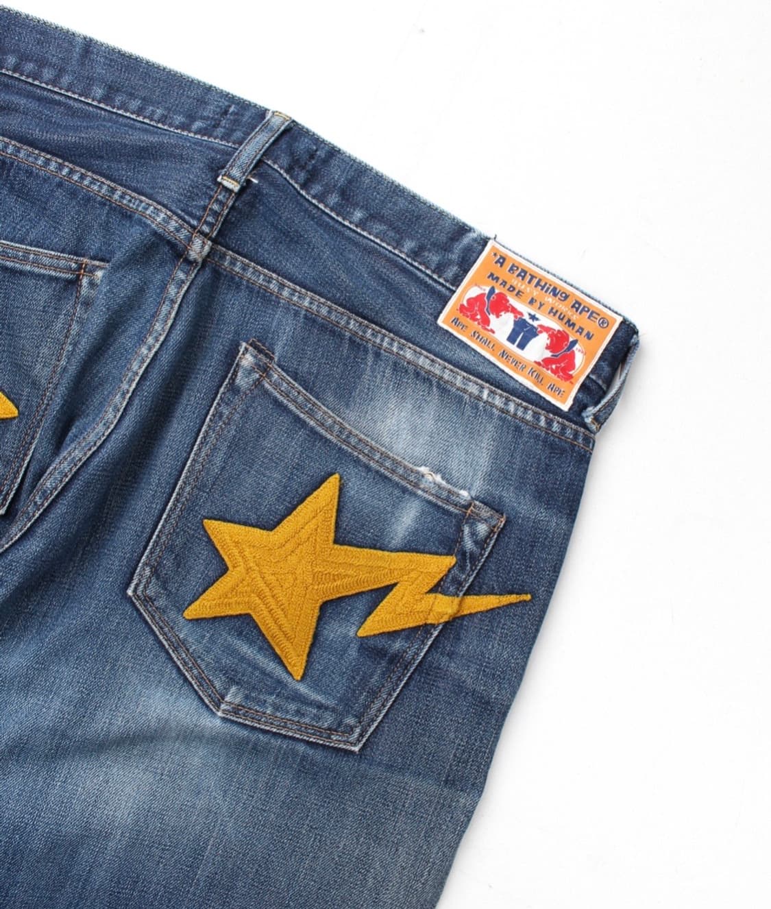 00s A BATHING APE Denim Pants 베이프 BAPE 상품이미지5
