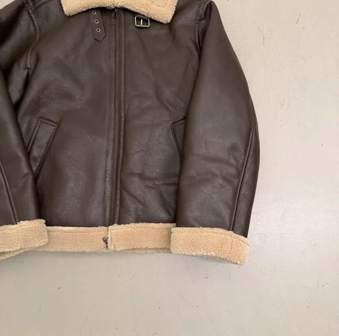 LEE 브라운 무스탕 자켓 상품이미지5