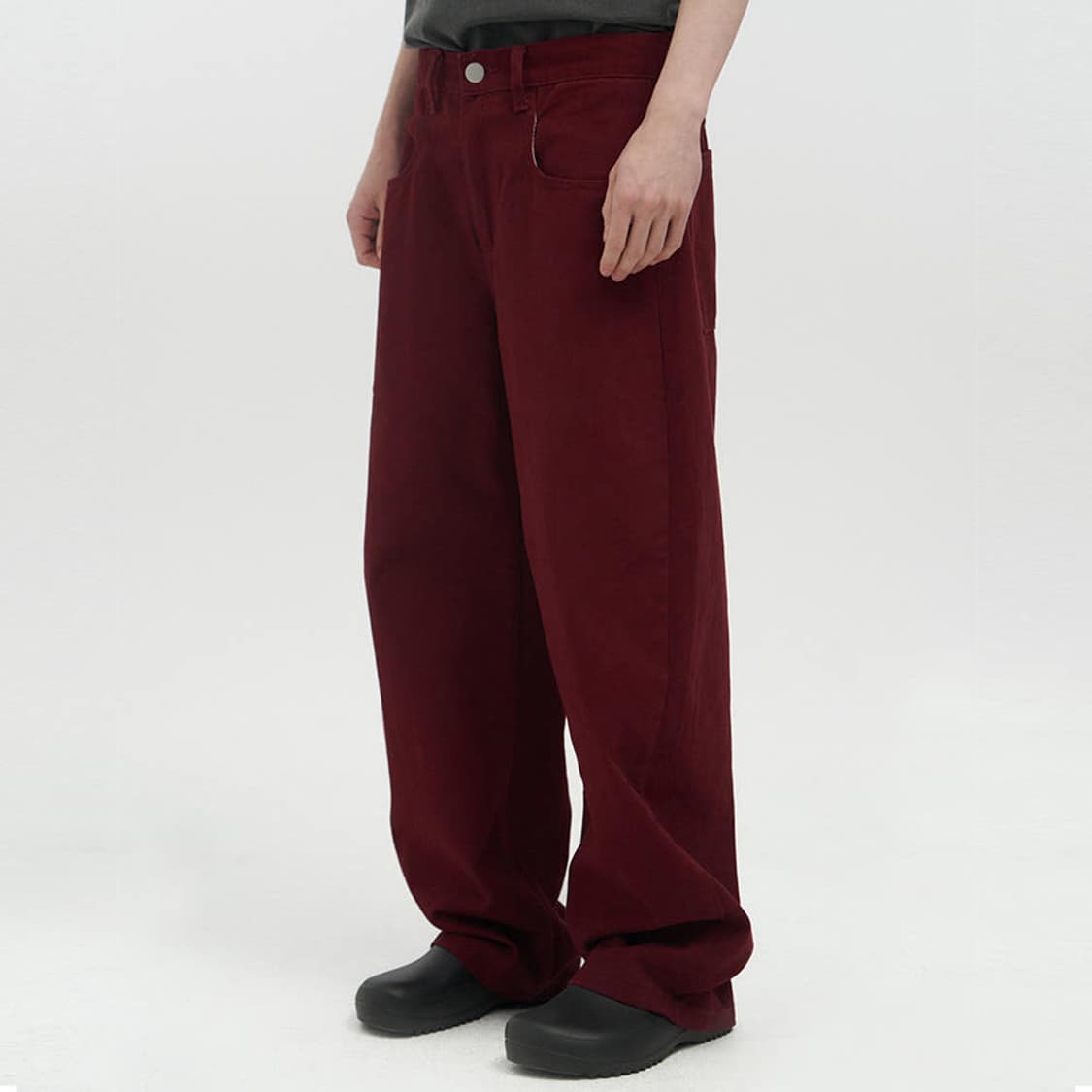 [M] 밀로 아카이브 리플렉트 커브드 팬츠 버건디 상품이미지2