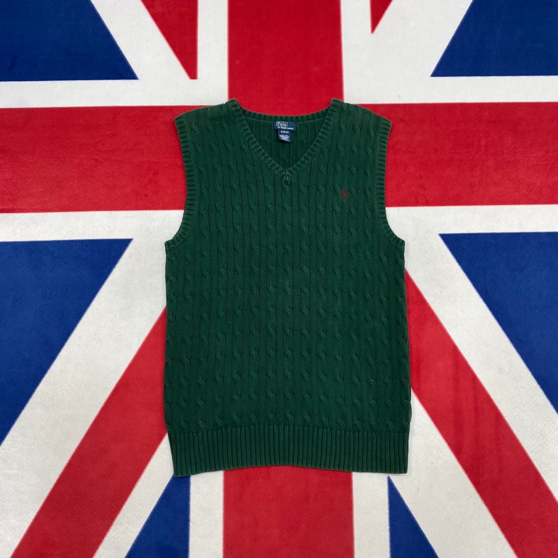 폴로 니트조끼 실측 S 상품이미지1