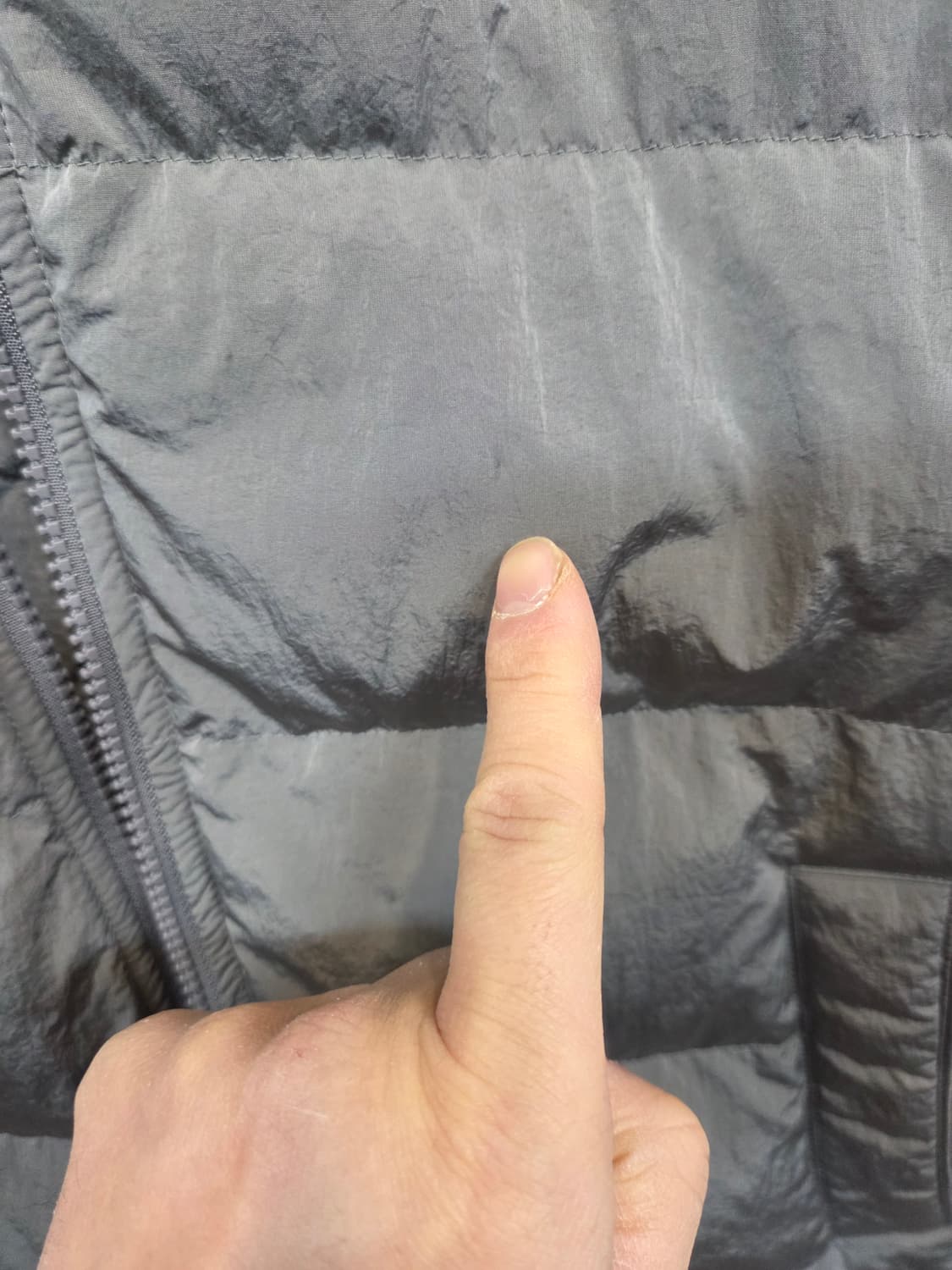 스노우피크 덕다운 실버 그레이 숏패딩 L 상품이미지9