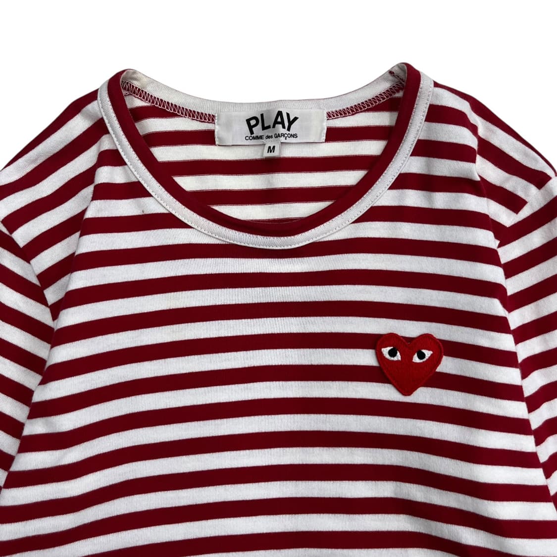 꼼데가르송 하트와펜 레드 단가라 롱슬리브 M 상품이미지4