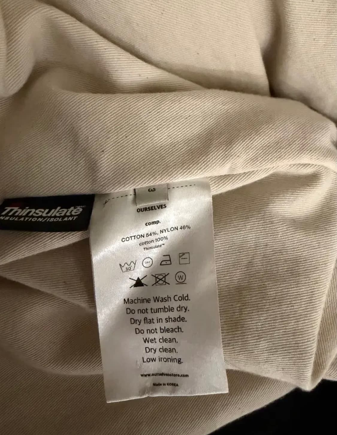 아워셀브스 빈티지 워시드 ma-1 블랙 3사이즈 상품이미지3