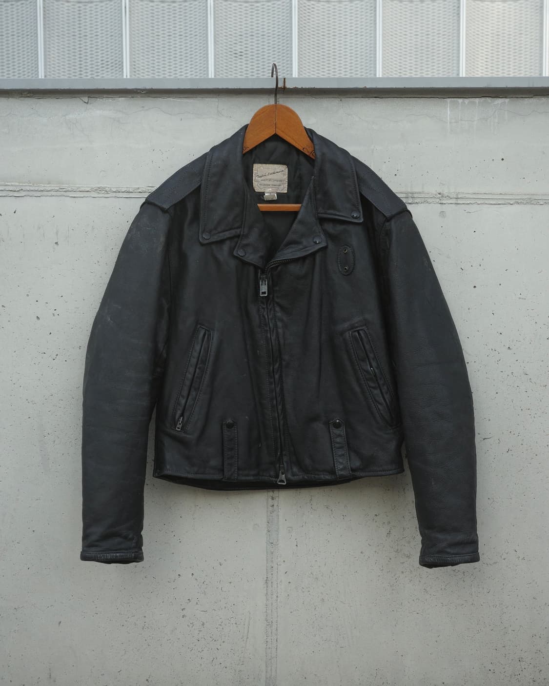 70‘s 테일러레더웨어 뉴올리언스 폴리스맨 패트롤 레더 자켓 상품이미지1