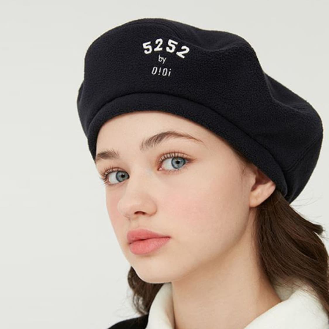 oioi 리버시블 플리스 베레모 네이비 옐로우 바잘 뉴스보이캡 상품이미지1