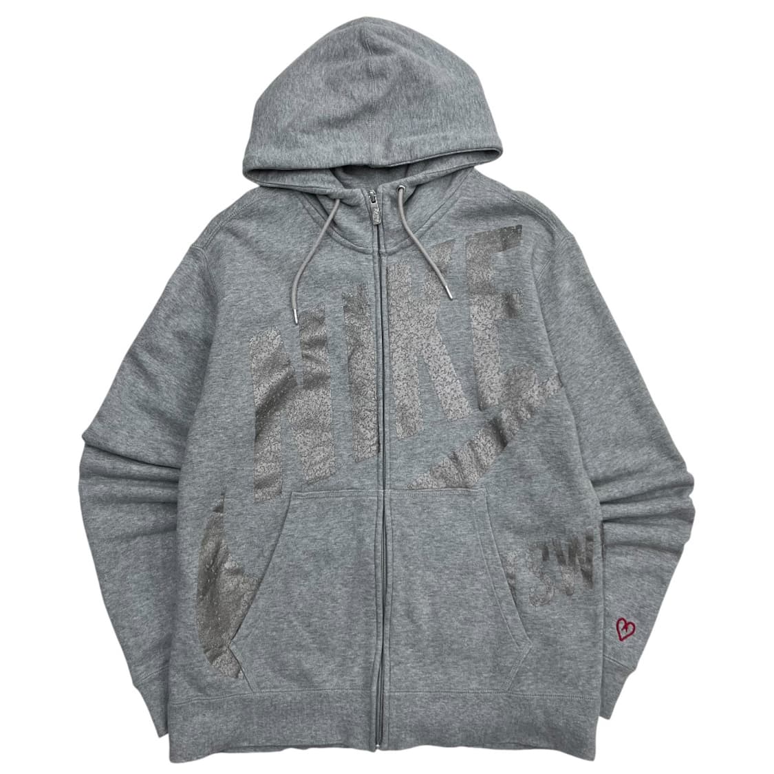 나이키 빈티지 프린팅 그레이 후드집업 L 상품이미지2