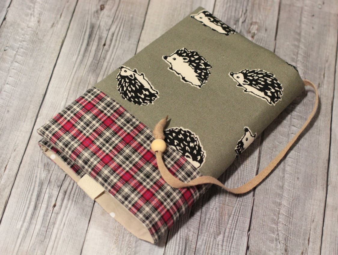 핸드메이드 고슴도치 무늬 북커버 상품이미지1