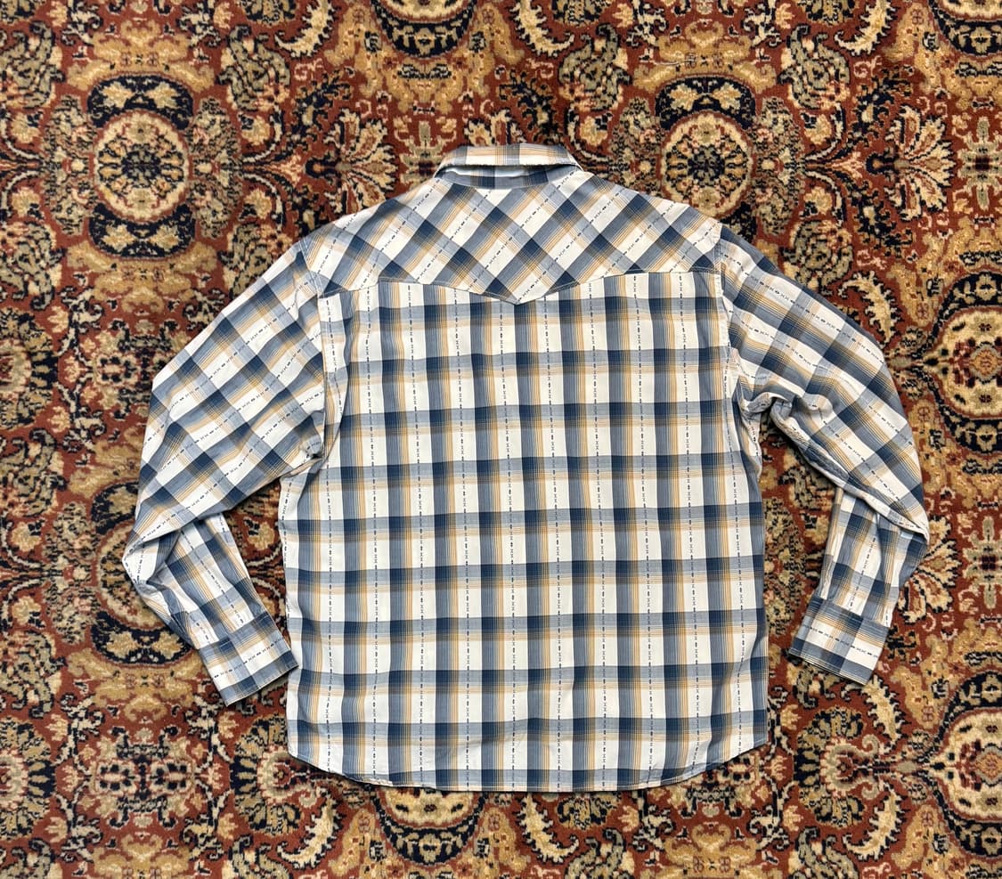 빈티지 웨스턴 체크 플란넬 셔츠 XL (600) 상품이미지3