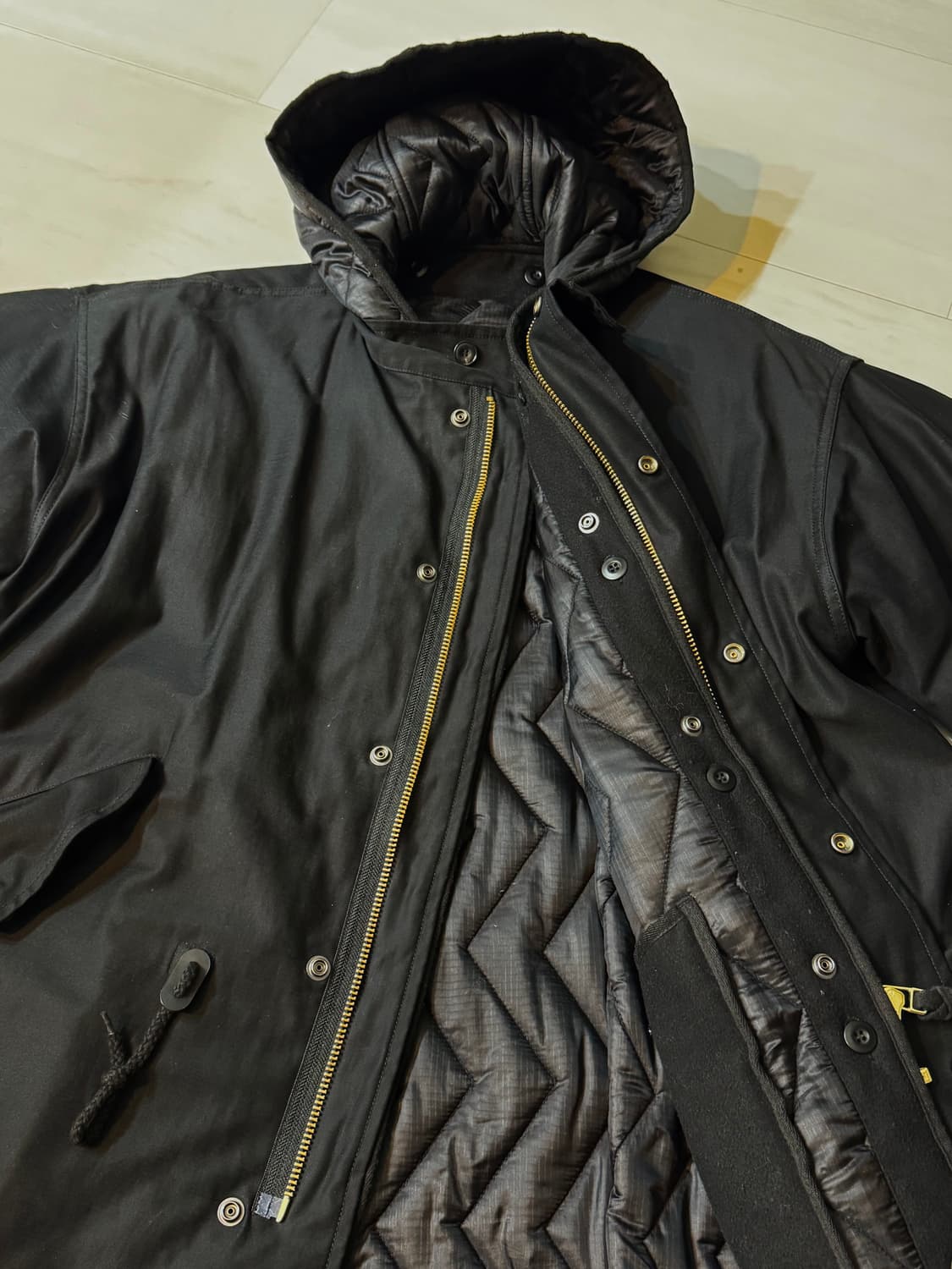 COTTON BACK SATIN M65 FISHTAIL PARKA 상품이미지6