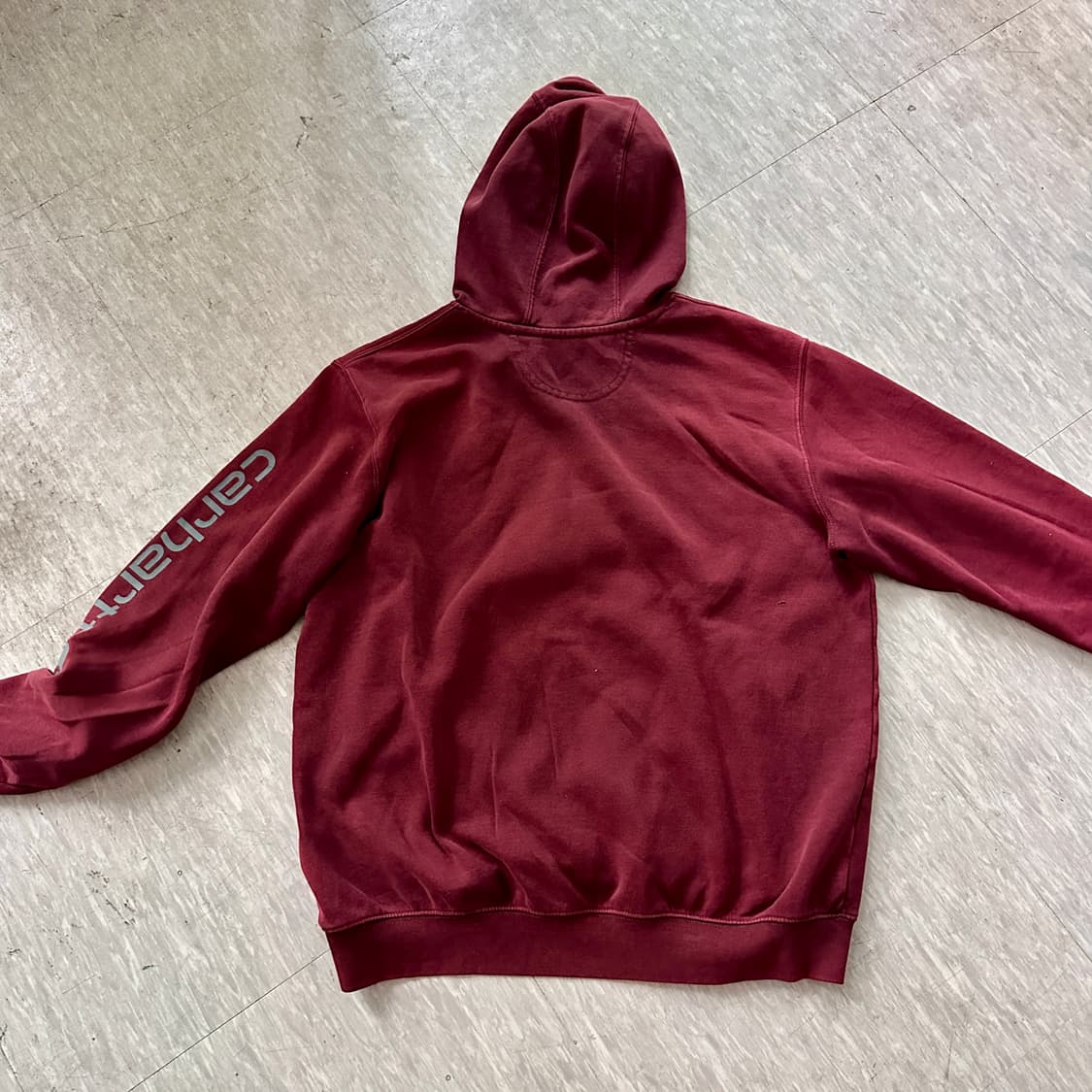 Carhartt 오리지널핏 후드티 (와인 컬러 / L 사이즈) 상품이미지7