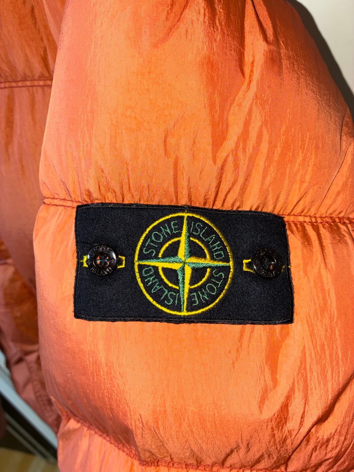 스톤아일랜드 클링클랩스  패딩 오렌지 상품이미지5