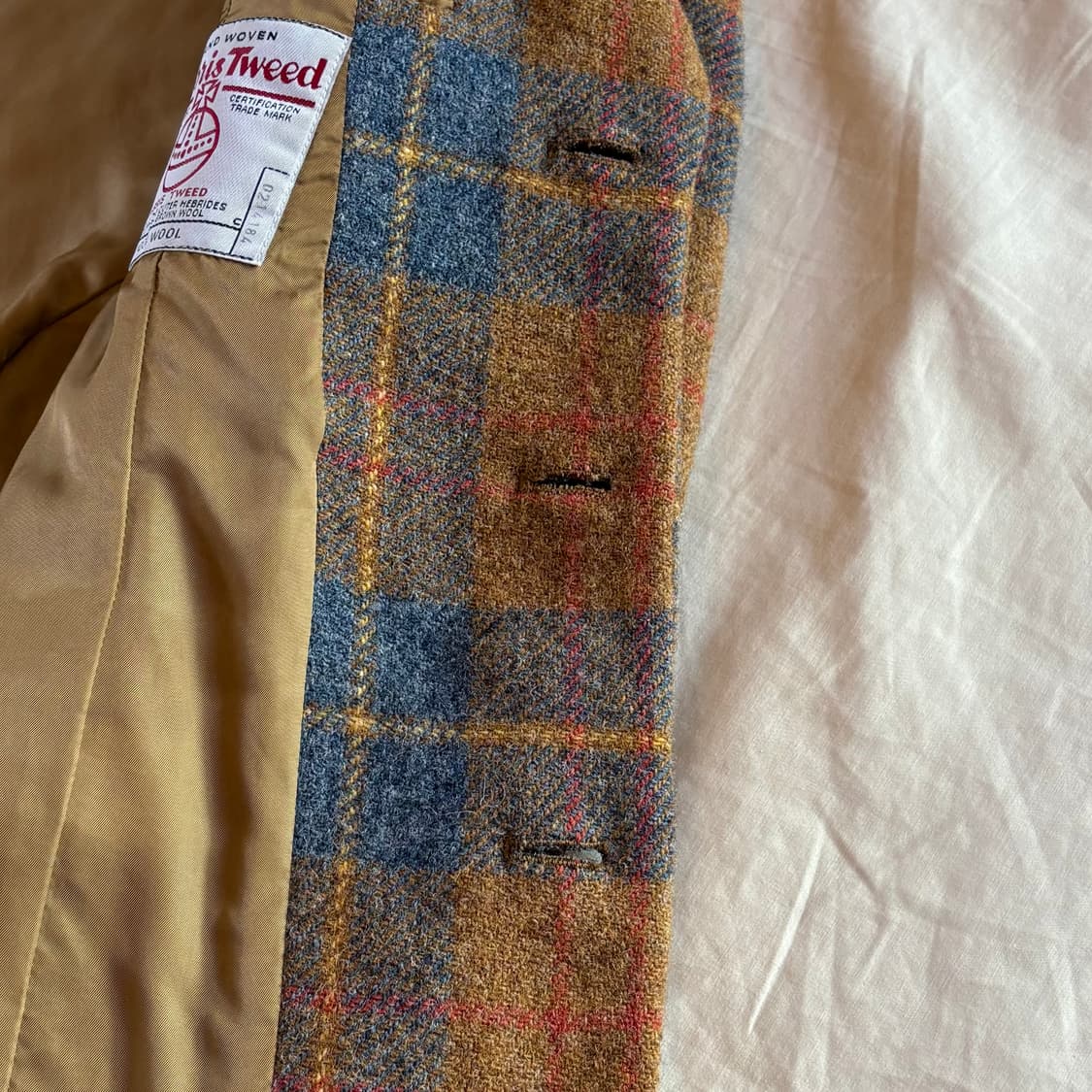 (여55-66) 90s Harris Tweed 싱글 3B 자켓 상품이미지7