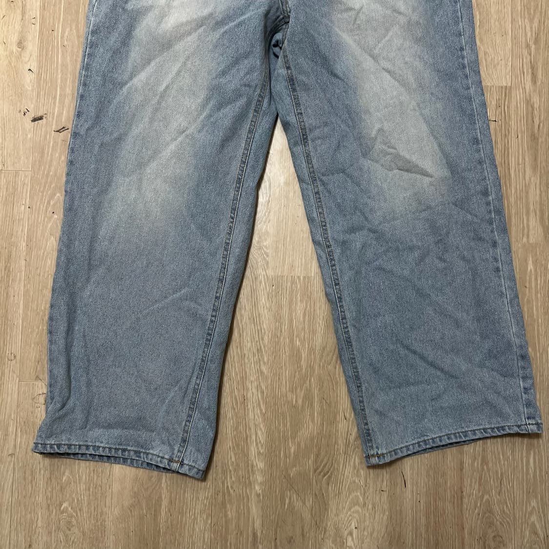 새상품 BUILD 빌드 와이드 연청 데님 청바지  상품이미지3