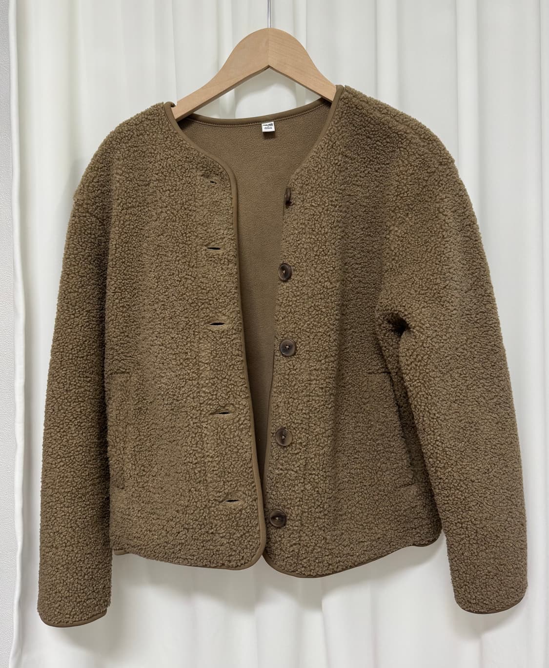 유니클로 뽀글이 플리스 자켓 상품이미지1