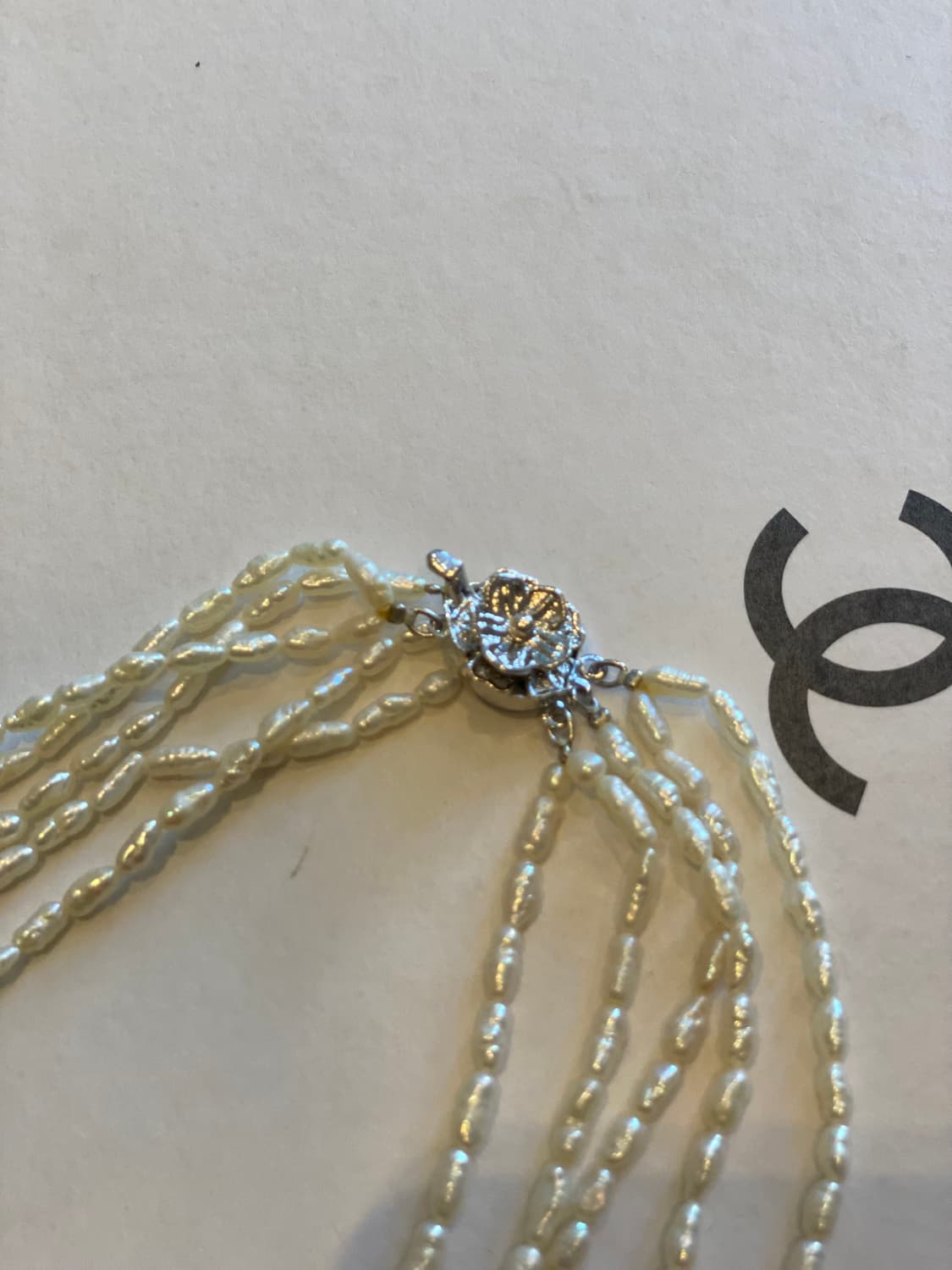 못난이 진주 5겹 레이어드 목걸이 일본 수입 상품이미지9