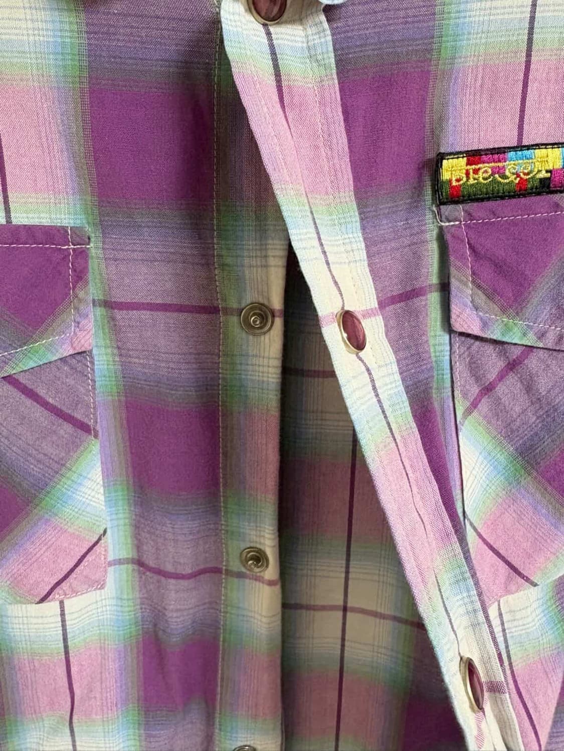 2006 S/S Diesel 체크 유틸리티 반팔 셔츠 상품이미지5